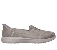 Step into convenient low profile comfort wearing Skechers Hands Free Slip-ins On-the-GO Flex - Source. Designed with our exclusive Heel Pillow , this casual slip-on features a vegan leather upper with vamp detail, a Skechers Air-Cooled Memory Foam insole, and lightweight ULTRA GO cushioning. | Skechers Women's Slip-ins: On-the-GO Flex Shoes | Wide Width | Skechers Hands Free Slip-ins for an easy fit | Exclusive Heel Pillow holds your foot securely in place | Lightweight, responsive ULTRA GO cush Shoe Technology, Shoes Flats Sandals, Lace Up Wedges, Wide Shoes, Skechers Women, Comfort Wear, Boot Sandals, Shoe Sale, Canvas Shoes