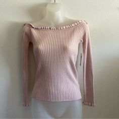 Any Questions Please Let Me Know Pink Long Sleeve Shirt, Black Long Sleeve Top, Crop Top Sweater, Long Sleeve Crop, Knit Shirt, Crop Shirt, Grey Long Sleeve, No Brand, Striped Long Sleeve