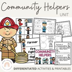 Community Helpers Unit - Miss Jacobs Little Learners Fire Prevention Week, Creative Writing Activities, Animal Movement, Community Helper, Interactive Whiteboard, 20 Questions, Fire Prevention, Community Helpers