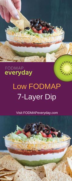 an image of a low fodmap layer dip