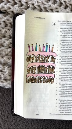 an open bible with candles on it and the words paste & get that lops good