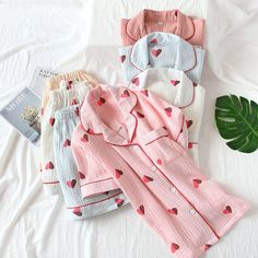 The Strawberry Printed Set Original Pajamas is an amazing choice for this summer because it´s made from lightweight knit! We are passionate about fabric and textile materials and have thus created the best, most comfortable yet practical line of pajamas. This loungewear is all you need to help relax at home. They are soft and easy to touch which projects versatility and effortless grace in every step you take. Made to make you feel good, each of our Original Pajamas is an expression of our love Lounging Outfit, Shorts Pajamas, Sleep Wear, Strawberry Print, Pyjama Set, Pajama Shorts, Lightweight Knit, Sleepwear Women, Knitting Materials