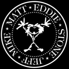 the logo for matt edger's drum band, featuring two palm trees and stars