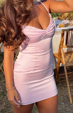 Honey Light Pink Mini Dress – Beginning Boutique Light Pink Mini Dress, Pink Satin Mini Dress, Pretty Fits, Silver And Gold Jewellery, Hoco Dress, Pink Mini Dress, Semi Formal Dresses