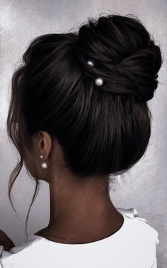 Bridesmaid Updo, Bridesmaid Hair Makeup, Bridal Hair Updo, Elegant Wedding Hair, Trendy Hairstyle, Prom Hairstyles For Long Hair