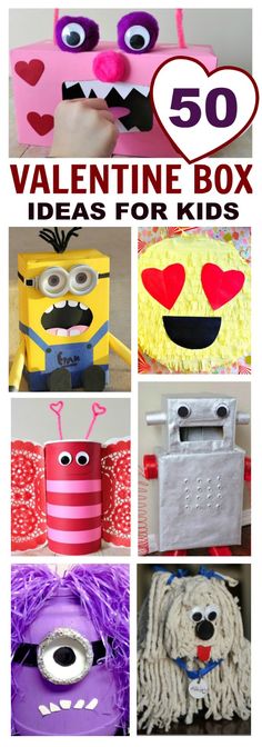 valentine's day box ideas for kids that are easy to make and great for the classroom