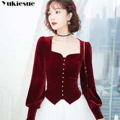 Shipping: Worldwide Express Shipping AvailableDelivery time: 7-15Days Fast ShippingReturns: Fast refund, 100% Money Back Guarantee.Brand Name: YUKIESUEStyle: CasualAge: 25-34Origin: Mainland ChinaCN: GuangdongClothing Length: RegularDecoration: ButtonElasticity: Non StrechSleeve Style: RegularFabric Type: BroadclothMaterial: PolyesterPattern Type: SolidSleeve Length(cm): FullFit: Fits true to size, take your normal sizePattern Them: Classic StyleTops Type: TeesSeason: Spring/SummerItem Type: Top Autumn Shirts, Black Velvet Top, Long Sleeve Blouses, Blouses Women, Velour Tops, Tops And Blouses, Vintage Blouse, Velvet Top, Vintage Elegant