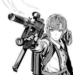 Gunslinger Girl, Manga Poses, Cool Illustrations, Anime Reference, Anime Military, Military Girl, Action Poses, Military Art, Anime Drawings Boy