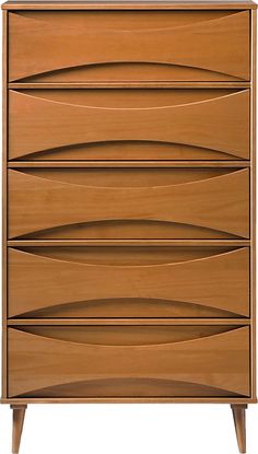 an image of a chest of drawers with wavy lines on the top and bottom drawer