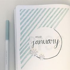 January Theme, Bullet Journal Month, January Bullet Journal, Bullet Journal Ideas Templates, Bullet Journal Mood Tracker Ideas, Journal Design Ideas, Bullet Journal Paper, Bulletin Journal Ideas, Bullet Journal Mood