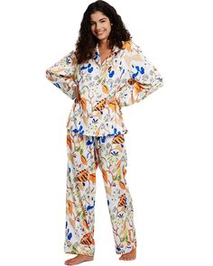 PRICES MAY VARY. Materials: Our pajamas is made of silky, lightweight satin fabric. Silky pajamas is not easy to drape, the fabric is soft and breathable Design feature: Women’s pajamas has a loose fit and elastic waistband, sleepwear has multitudinous pattern design and different tones of color Full range of size: Pajamas has five sizes which fit most people; Small=(US 4-6) Medium=(US 8-10) Large=(US 12-14) X-Large=(US 16-18) XX-Large=(US 20-22) Easy care: Machine wash for cold water and tumble Honeymoon Pajamas, Satin Pajamas Set, Weddings Gifts, Silky Pajamas, Silk Pajama, Bamboo Pajamas, Gifts Bridesmaid, Pajamas Comfy, Satin Pyjama Set