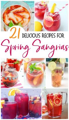 the best spring sangrias for everyone to enjoy in their home or office, including drinks and desserts