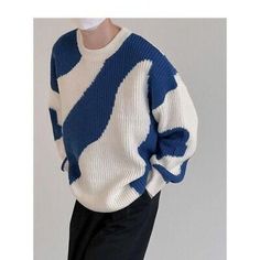 Great Shopping 2022 Autumn and Winter O Collar Knitting Men's Pullover Men's Oversize Sweater, Fashion Women's Sweaters Mens Oversized Sweater, Casual Harajuku, Knitwear Trends, Pull Oversize, Jersey Vintage, Style Hip Hop, Sweater For Men, Autumn Clothes, Estilo Hip Hop