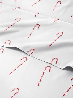 the candy canes are on the sheet set