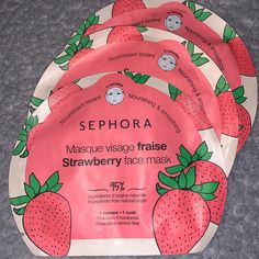 New Bundle Of 6 Sephora Nourishing & Smoothing Strawberry Face Mask & Lip Mask Moisturizing & Smoothing Questions? Leave A Comment Below! Strawberry Face Mask, Sephora Skincare, Skin Care Mask, Lip Mask, Skin Care Women, Hair Mask, Face Masks, Sephora, Red Green