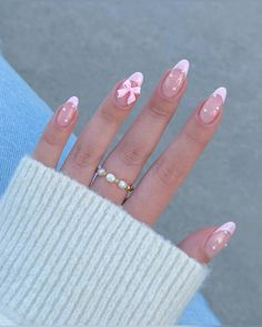 Nails With Flowers, Grass Pattern, Nails Tips, Nails Set, Fake Nails With Glue, Kawaii Nails, Nail Art Hacks, False Nail