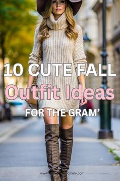 Size 8 Fall Fashion, Fall Outfits That Look Expensive, Fall Photoshoot Women Outfit, Outfit Ideas For Fall Photoshoot, Womens Photoshoot Outfits, Taupe Boots Outfit Fall, Fall Outfits For Big Bust, Cute Fall Outfits With Boots, Fall Picture Ideas For Instagram