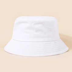 Mens White Bucket Hat One Size Fits All Brand New Message For Any Questions Basic Solid Summer Hats, Wide Brim Bucket Hat For Everyday, Fall Style Casual, Boho Chic Hats, White Bucket Hat, Bucket Hat White, Women Hats, Blue Beanie, Fall Hats