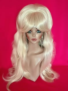 Swinging 60s BIG BEEHIVE Wig Bangs Custom Drag Queen Platinum Blonde ALL COLORS | eBay Blonde Bangs Fringe, Platinum Blonde Bangs, Bangs Fringe, Bombshell Hair, Drag Wigs, Beehive Hair, Blonde Bangs, Beautiful Wigs, Queen Hair