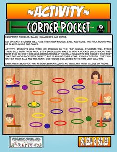 the activity corner pocket for kids to play with their friends and family in this game