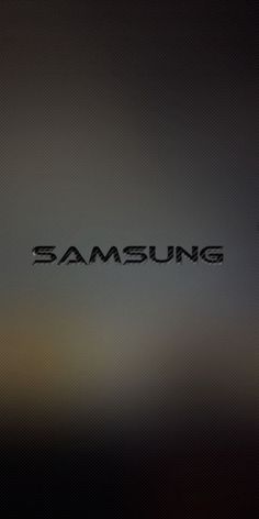 the samsung logo is shown on a dark background