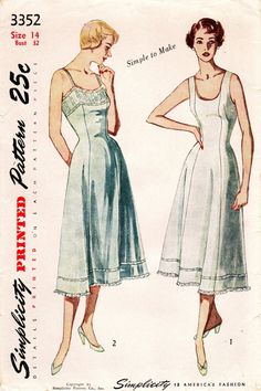 an old fashion sewing pattern for a dress