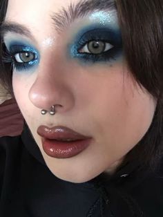 Goblin Brain, Eyeliner Inspo, Makeup Things, Face Charts, Inspo Makeup, Full Makeup, Heavy Makeup