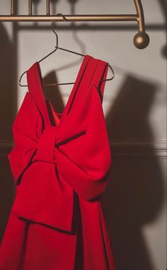 Red Bow Dress, Red Bow, Dress With Bow, Red Dress, Mini Dress, Red