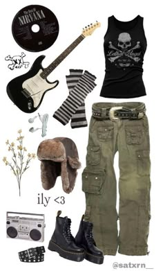 Tomboy Grunge Aesthetic, Punk Rock Grunge Outfits, Midwest Emo Aesthetic Clothes, 90s Skater Fashion Grunge, Grundy Outfits, Midwest Emo Outfits, Fashion Outfits Grunge, Emo Grunge Outfits, Grudge Outfits