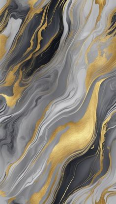 an abstract marble background with gold and grey colors