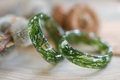 Silver Moss Ring Nature Ring Real Moss Ring Green Resin - Etsy Cheap Green Crystal Ring, Resin Ring Ideas, Moss Rings, Moss Clothes, Nature Rings, Moss Ring, Earth Ring, Moss Jewelry, Ring Magic