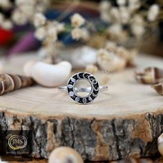 ♠ Item Details:-  Sterling Silver Moon Phase Ring, Moon Phase Jewelry, Moon Phase, Moon circle ring, Moon Ring, Luna ring, Eternity ring, karma ring, silver ✦ Metal: - 925 Silver Silver  ✦ Metal Color:- White, 18K Rose Gold, 18K Gold ✦ Design number: -JMS-509 ✦Jewelry Type: Designer Ring ♠ Ring Size:-We make rings from US 4 to US 10. (If you need smaller or bigger ring size, please ask me to resize)A larger Ring size is available, please feel free to contact me if you need another ring size. ♠ Engraving: We provide free engraving of up to 5 fonts. ♠ WARRANTY All of our stones are incredibly tough and durable. We offer 15 days warranty on all of our items. ♠Speed Delivery : For Fast Delivery kindly pay 20.00 USD extra. ♠ CANCEL & RETURN POLICY If You want to return the product please contac Moon Phase Open Crystal Promise Ring, Adjustable Crescent Moon Phase Ring, Silver Moon Shaped Celestial Crystal Ring, Celestial Midi Promise Rings, Adjustable Moon Shape Rings With Moon Phase Detail, Celestial Crystal Ring With Moon Phase, Gift Half Moon Ring With Moon Phase Detail, Silver Crescent Crystal Ring In Celestial Style, Promise Crystal Ring With Moon Phase