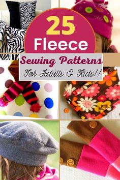 25 fleece sewing patterns for adults and kids