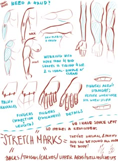 a poster with instructions for how to draw hands