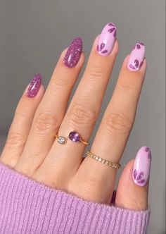 Fall Purple Nails, Fall Purple, Simple Gel Nails, Classy Acrylic Nails, Halloween Nail, Halloween Nail Art