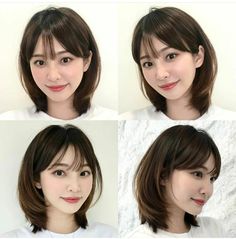 Layered Bob Asian, Short Hair For Round Face Asian, Korean Short Hair Bob, Soft Layers Short Hair, Japanese Short Haircut, Hairstyles With Bangs Medium, Korean Short Haircut, Kpop Short Hair, Shortish Hair