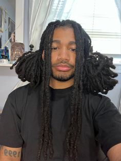 Lanky Men, Mens Dreads, Long Dreads, Black Men Hairstyles, Men Hairstyles, Dreadlock Hairstyles, Locs Hairstyles