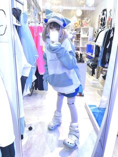 Tenshi Kawaii Style, Light Blue Aesthetic, Japan Outfit, Fantasy Dress, Blue Outfit, Kawaii Clothes