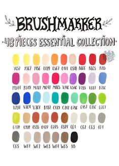 the brush marker collection is available for purchase