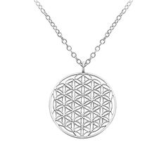 PRICES MAY VARY. The Meaning of Flower of Life: The design of this necklace is very unique in that it incorporates the flower of life, the mandala, which is a very unique design, the flower of life, a symbol of unity and harmony.It is also used as a healing symbol. It is often worn as a necklace or amulet to promote the harmony of the personal energy. Size Information: This flower of life pendent necklace diameter is 1.1" (26 mm). Pendant Chain is about 19.7 inches (50cm). Good Match: This flowe Spiritual Stainless Steel Locket Necklace, Spiritual Stainless Steel Necklaces With Large Pendant, Holistic Silver Necklace With Flower Pendant, Spiritual Stainless Steel Necklace With Large Pendant, Jewish Kabbalah, Flower Of Life Symbol, Buddhist Jewellery, The Flower Of Life, Mandala Necklace