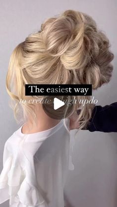 Jessica Gillette • Bridal Hair Education + Social Media Tips on Instagram: "🌟 Creating the perfect high updo has never been so simple! Trust me, it’ll make you the 🦸‍♀️ superhero of the day!  🖐️Just a few twists and turns, and voila!  It’s a game-changer that works for all hair types.  Save it and slay it! ❤️💁‍♀️ Can’t wait to see your magic in action!  #btconeshot2024_stylingvideo #btcready #behindthechair #oneshothairawards @behindthechair_com @oneshothairawards   #bridehairstyle #bridalupdo #bridalparty #instahair #hairofinstagram #hairinspo #beyondtheponytail #specialoccasionhair #texturedupdo #bridehairdo #weddinghairideas #weddinghairinspiration #bridalhairupdo #modernupdo #hairtutorialvideo #hairtutorial #howtohair #bridalhaireducation #hairvideotutorial #ittakesapro #modernsalo Pony Updo Wedding Tutorial, Wedding Hairstyles Medium Length Updo, Updo Hair Tutorials For Medium Hair, Prom Updos How To, Soft Updo Hairstyles Romantic, How To Do A High Updo Yourself, Partial Updo Tutorial, High Bun Updo Wedding Hair Tutorials, Wedding Updos For Long Hair Video