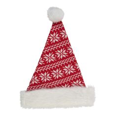 Make your holiday outfit complete with this rustic red and white Nordic cabin lodge Santa hat. Features a snowflake and striped pattern with a faux fur pom pom and cuff makes for a novel look for the woodland or ski lodge Santa. You can wear this on the holidays or even give away as a gift! Features: holiday Santa hat The hat is red and white Features a Nordic snowflake and striped pattern There is a faux fur pom pom and cuff Recommended for indoor use Dimensions: 17“H X 0.50“W X 12“D Materials: Nordic Cabin, Nordic Snowflake, Hat With Pom Pom, Cabin Lodge, Ski Lodge, Holiday Outfit, Faux Fur Pom Pom, Pom Pom Hat, Nordic Design