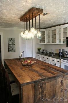 the kitchen is clean and ready to be used as a dining room or living room