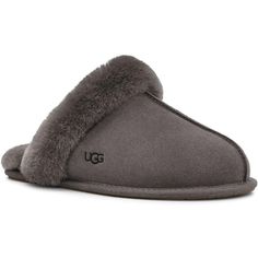 Ugg Women's Scuffette II Slipper Features: Featuring a fluffy collar, this essential house slipper is cast in soft suede and our signature sheepskin. Finished with a molded rubber sole, it pairs with our cozy robes or matching cashmere sets for maximal leisure. Item #1106872 Fluff It Ugg Sleepers, Uggs Slippers Disquette, Ugg Fluffita Slippers, Scuffette Ugg Slippers, Funkette Ugg Slippers, Cozy Robes, Mall Stores, House Slippers, Real Fur