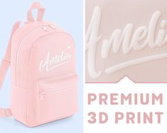 A beautifully personalised backpack for kids with premium raised 3d print. An ideal gift as a personalised school backpack, small toddler rucksack for days out, or a cute backpack for nursery. Available in a range of colours and 10 different design options. These backpacks are a perfect size for kids - please see listing images for measurements and detailed images. Select the bag colour and design style (see images for menu), and then simply add the name required into the personalisation box! -- School Bag Cute, Cute Nursery, Personalized Backpack, Bag Cute, School Backpack, Cute Backpacks, School Bag, Kids Backpacks, School Backpacks