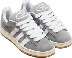 Cute Shoes Men, Gray Adidas Campus, Shoe Inspo Men, 00s Mens Fashion, Men’s Sneakers, What To Ask For Christmas, Swaggy Shoes, Grey Campus, Shoes For Back To School