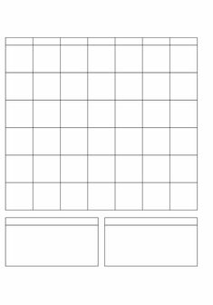 a blank paper with squares and rectangles on it