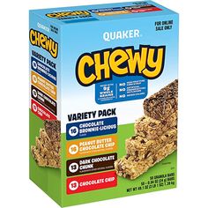 two boxes of chewy dips are shown