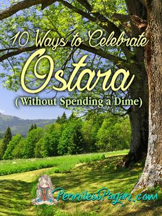 an image of a tree with the words 10 ways to celebrate ostra without spending a dime