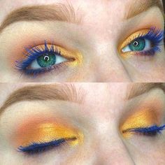 Maybelline Great Lash, Lilac Eyeshadow, Shiny Makeup, Summer Makeup Trends, Vegas Lights, Colored Mascara, Blue Mascara, Great Lash, Dipbrow Pomade